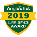 Angies List Super Service Award in 2019