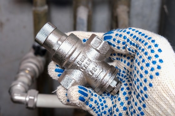 A pressure reducing valve