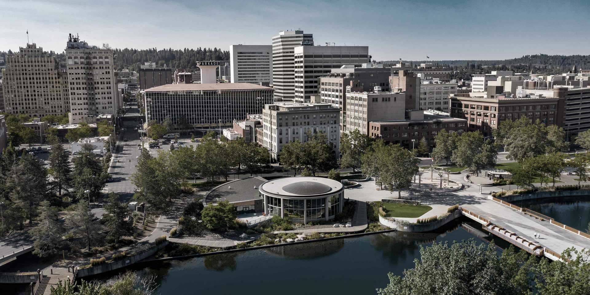 Skyline of Spokane WA