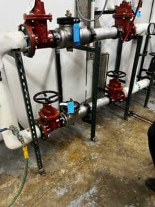 Commercial backflow devices and isolation valves installed in Spokane