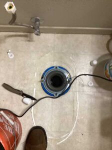 Main sewer line drain cleaning in Coeur d'Alene clearing bathroom backup