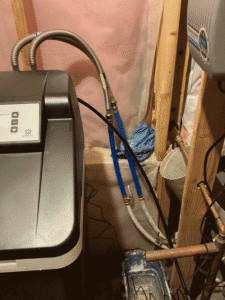 Water softener plumbing connections installed in Liberty Lake WA